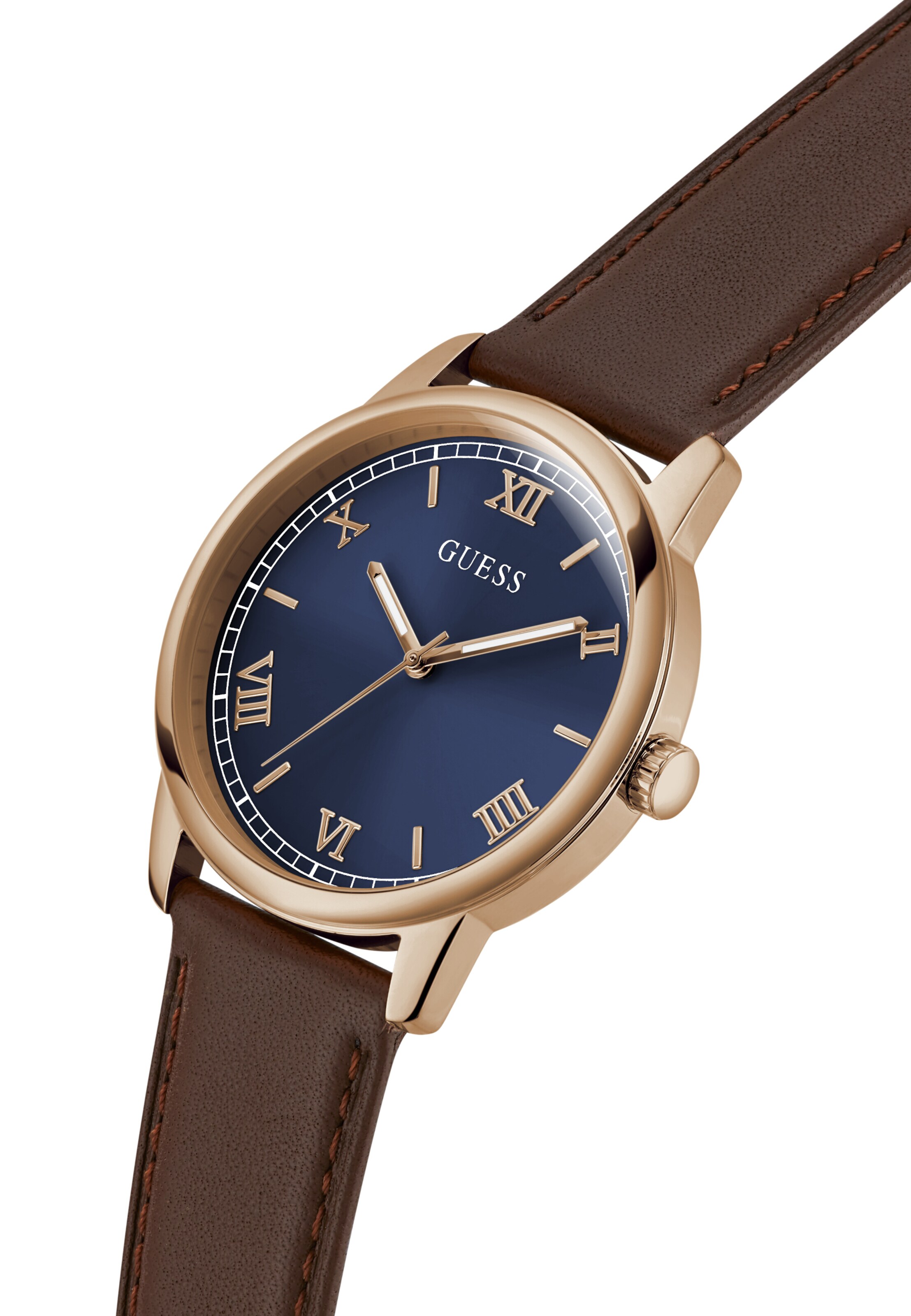 GUESS Uhr 'Chandler' in Braun