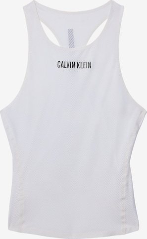 Haut de sport Calvin Klein en blanc : devant