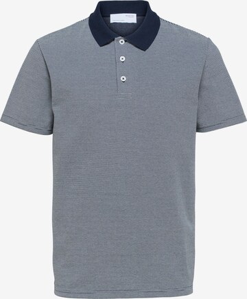 T-Shirt 'ASH' SELECTED HOMME en bleu : devant