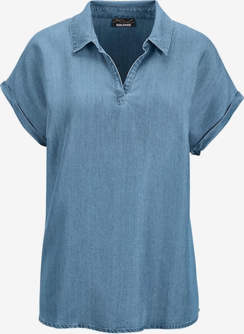 Chemisier Goldner en bleu : devant