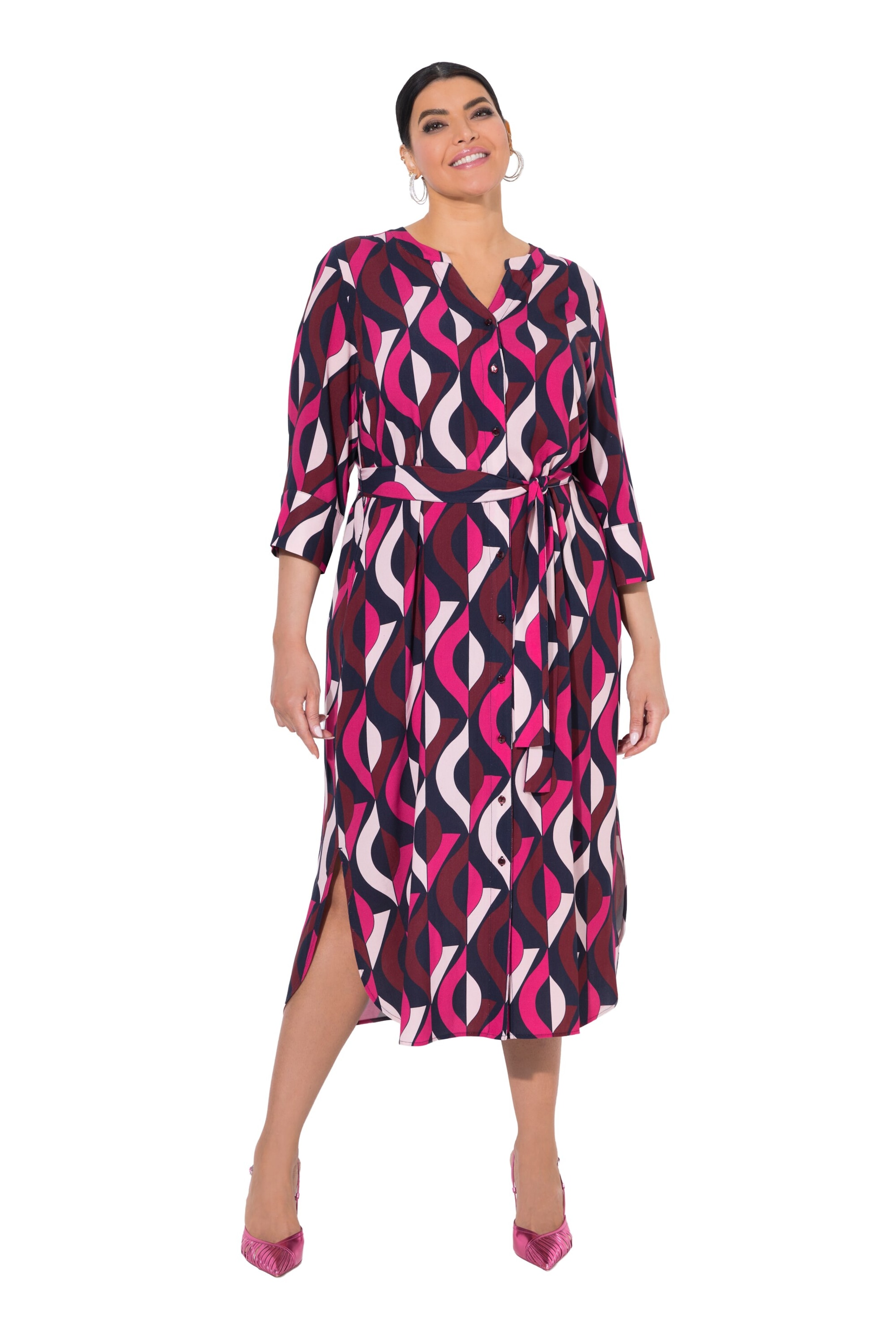 Ulla Popken Kleid in Pink: Vorderseite