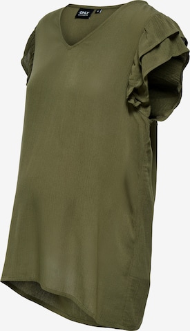 Camicia da donna 'OLMCHIARA' di Only Maternity in verde: frontale