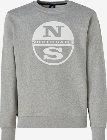 North Sails Sweatshirt in Grijs: voorkant