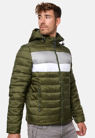 INDICODE JEANS Winterjas 'Hampshire' in Groen