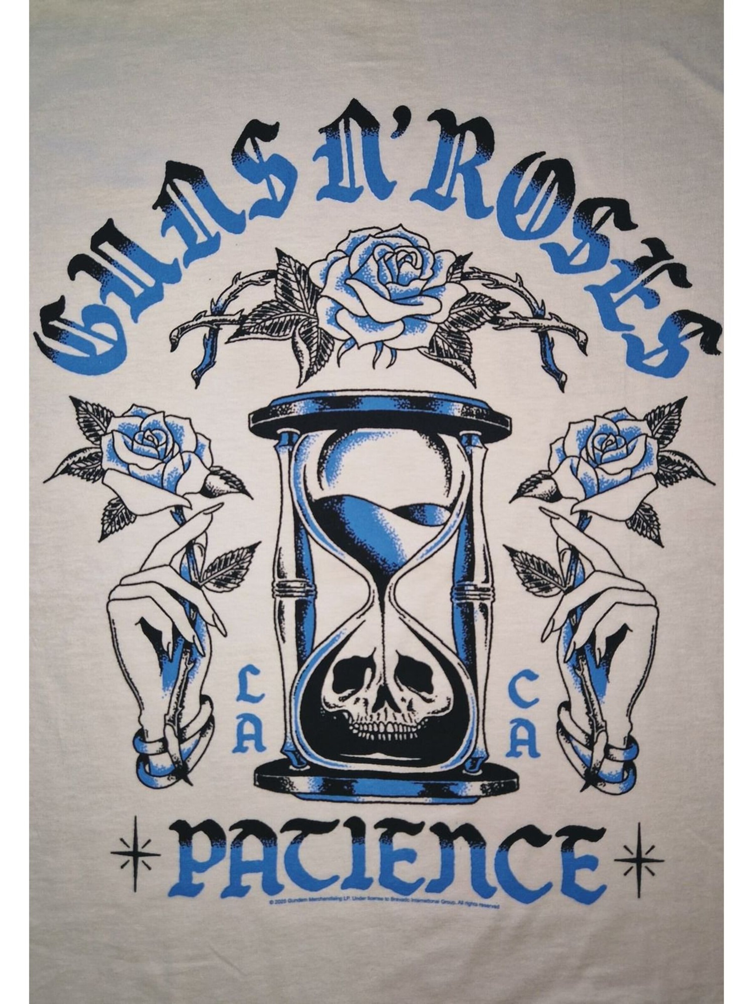 T-Shirt 'Guns N´ Roses Hour Glass T-Shirt' GUNS N' ROSES en blanc