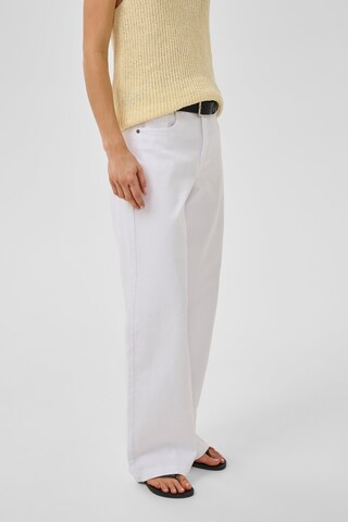 Wide Leg Jean 'Louis' My Essential Wardrobe en blanc