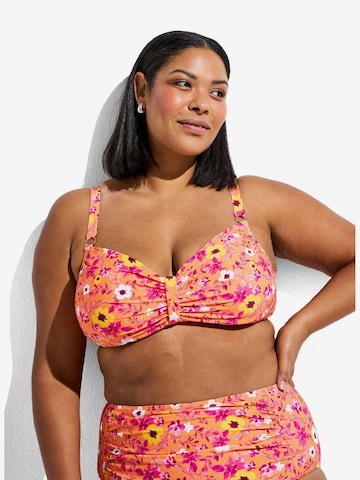 oranžinė Swim by Zizzi Plati Bikinio viršutinė dalis: priekis