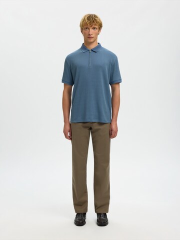 T-Shirt 'SLHFave' SELECTED en bleu