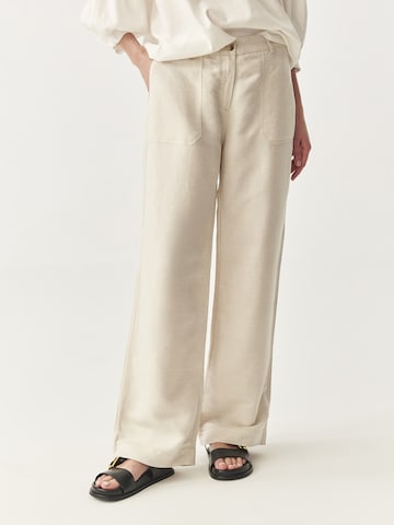 Loosefit Pantalon TATUUM en beige : devant