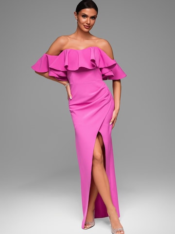 Ombre Evening dress in Pink: front