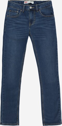 Levi's Kids Slimfit Jeans in Blauw: voorkant