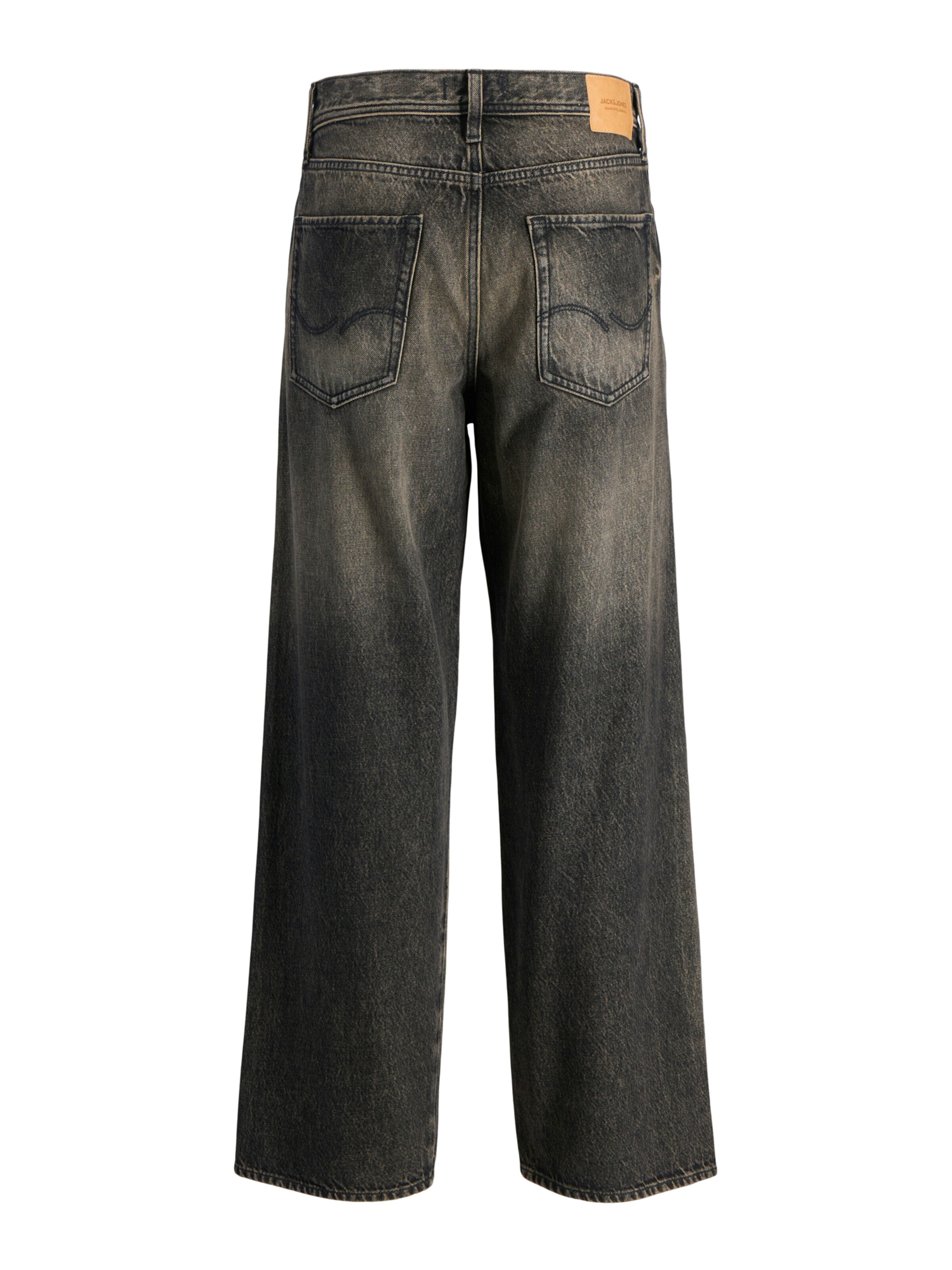 JACK & JONES - Pierna ancha Vaquero 'JJIDAVE JJSKEWED' en negro