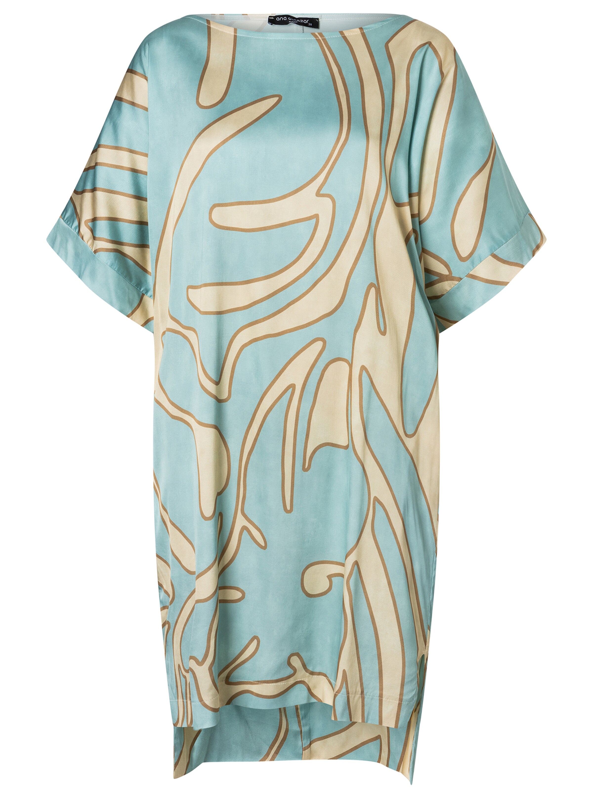 Ana Alcazar Jurk 'Zazilia' in Blauw: voorkant