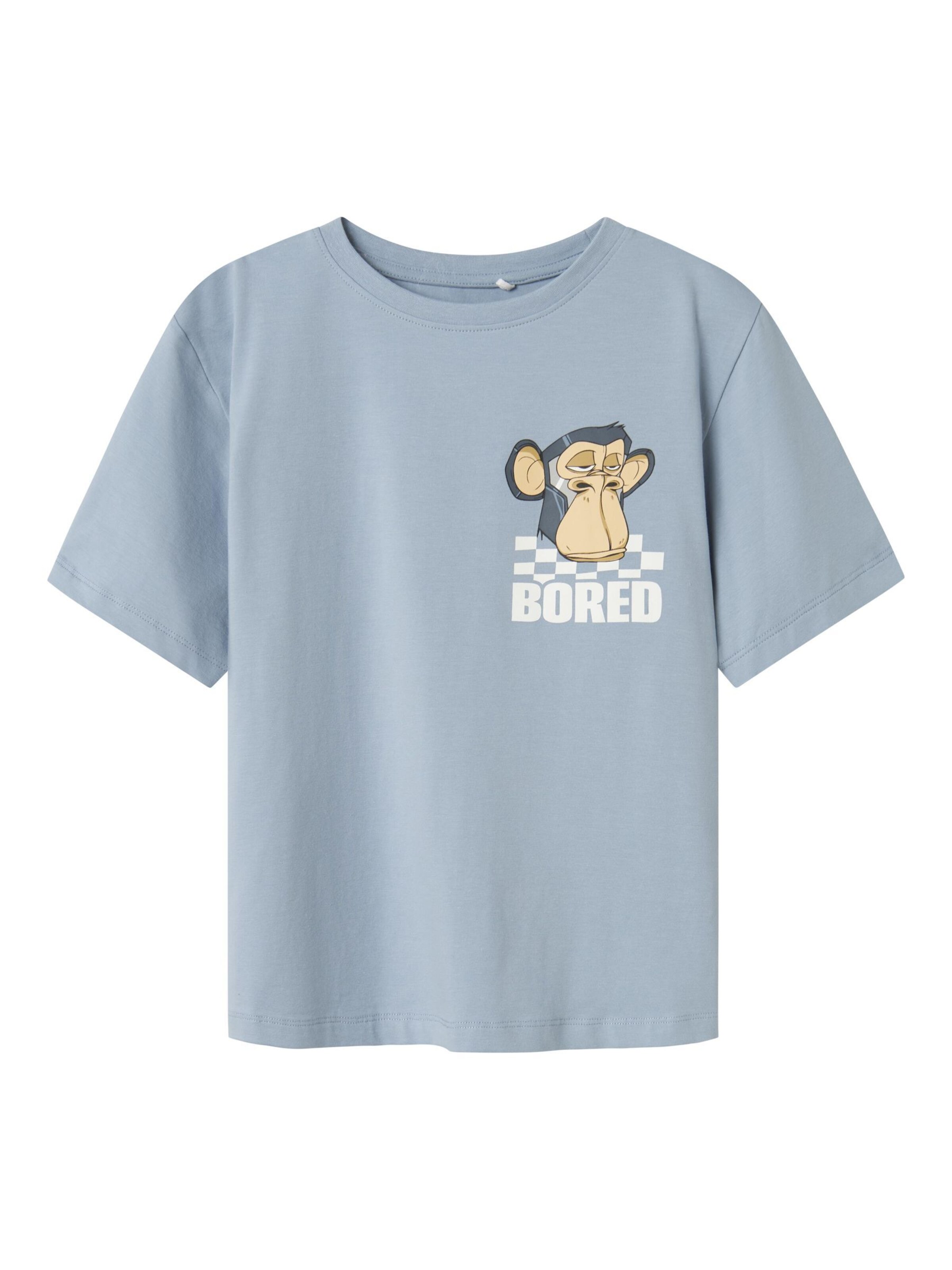 NAME IT Shirts 'Bored Ape' i blå: forside