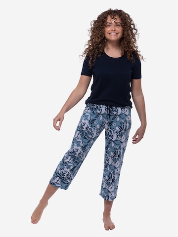 Ammann Pyjama 'Night & Home' in Blau