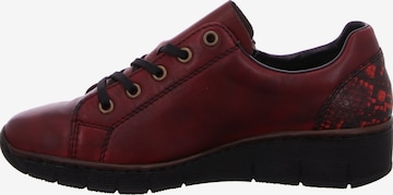 Rieker Athletic Lace-Up Shoes in Red