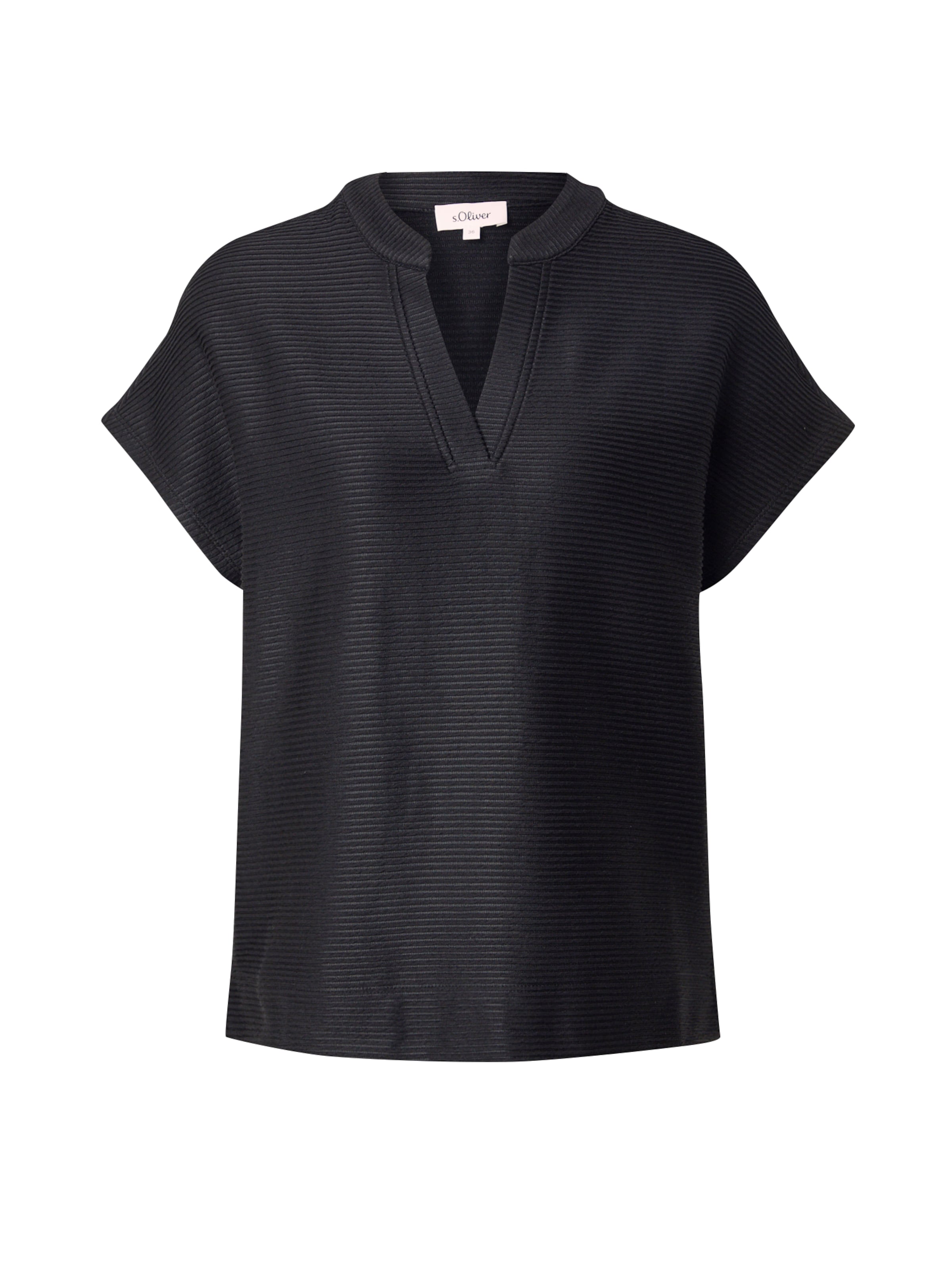 Maglietta di s.Oliver in nero: frontale