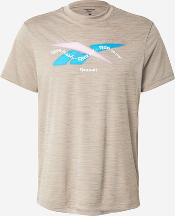 ReebokTehnička sportska majica - siva boja: prednji dio