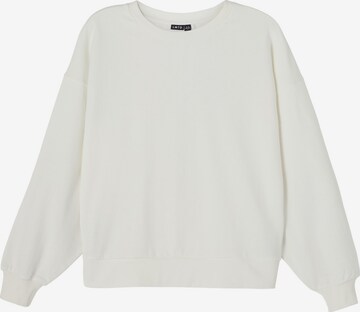 NAME IT Sweatshirt 'Cute' in Wit: voorkant