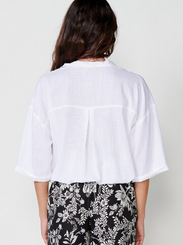 KOROSHI Bluse i hvid