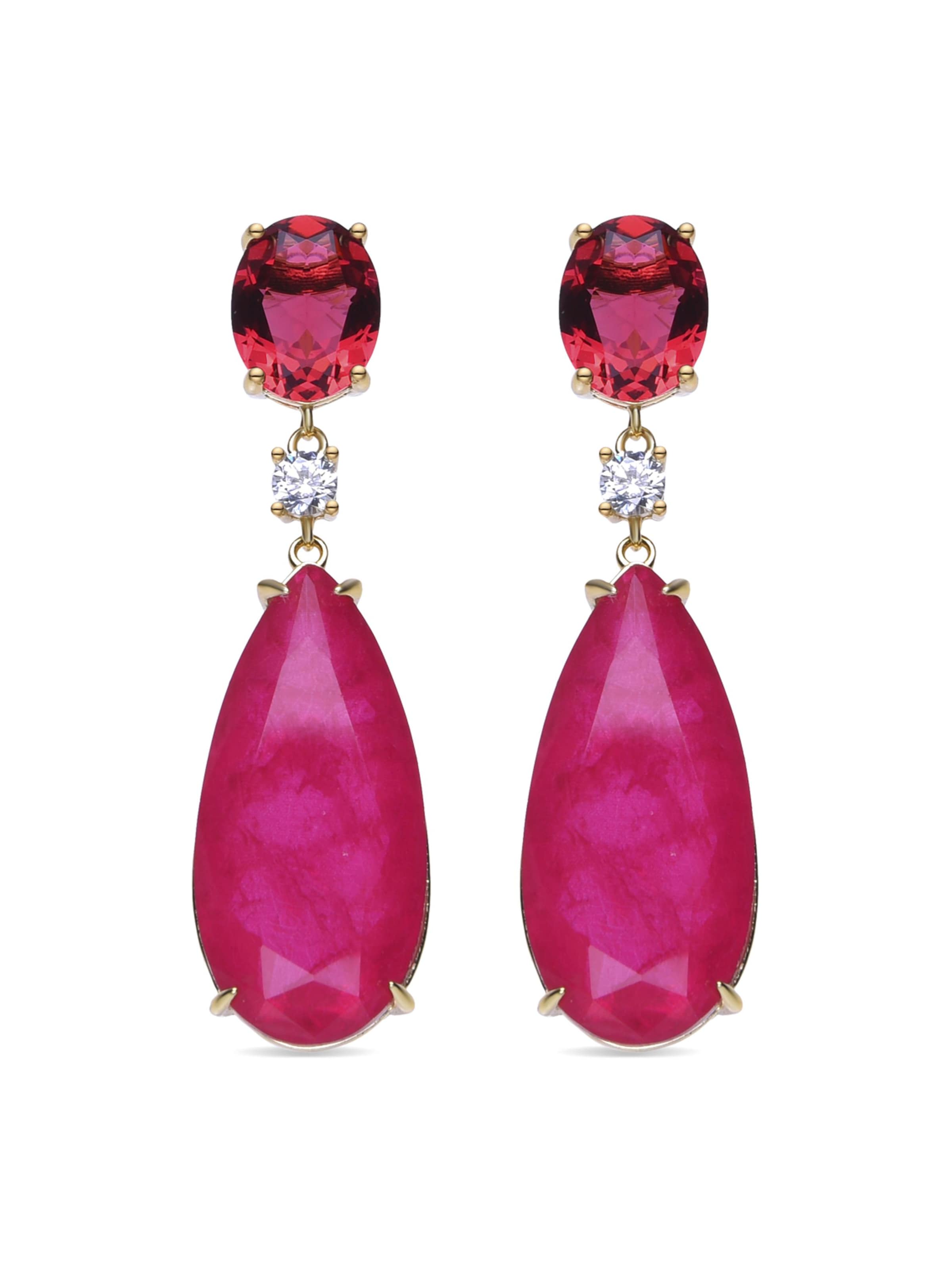 Luxenter Earrings 'Karath' in Mixed colours: front