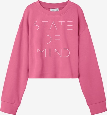 NAME IT Sweatshirt 'Vanita' in Pink: front