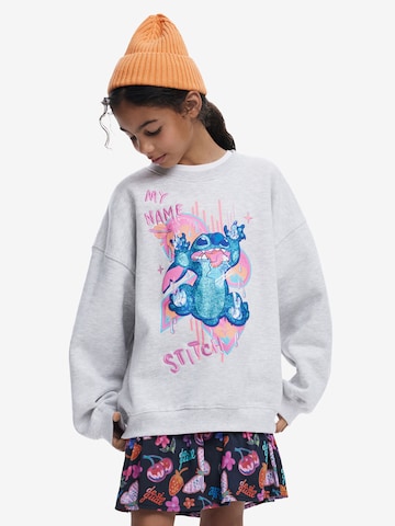 Desigual Свитшот 'Stitch™' в Серый: спереди
