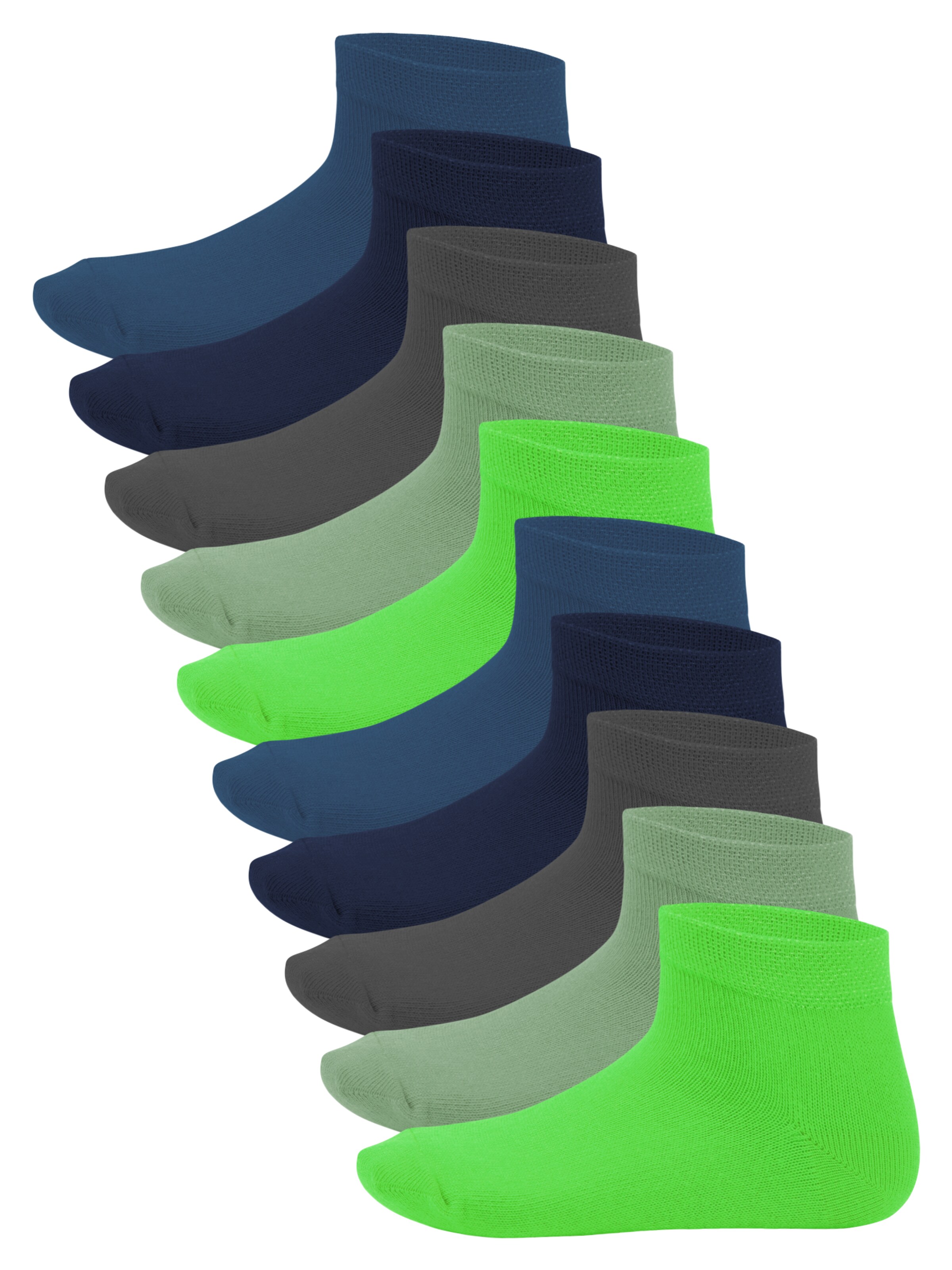 footstar Socks 'EVERYDAY!' in Green: front
