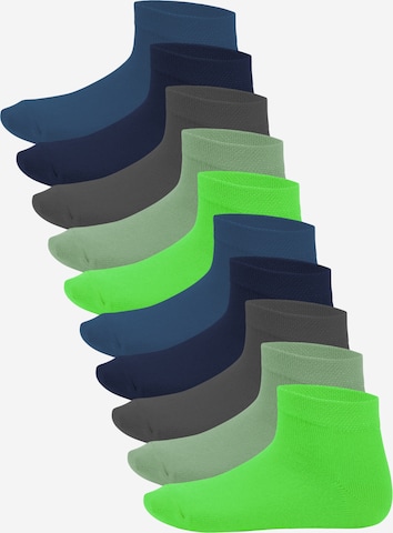 footstar Socks 'EVERYDAY!' in Green: front