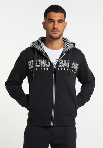 BRUNO BANANI Sweatjacke 'Bell' in Schwarz: predná strana