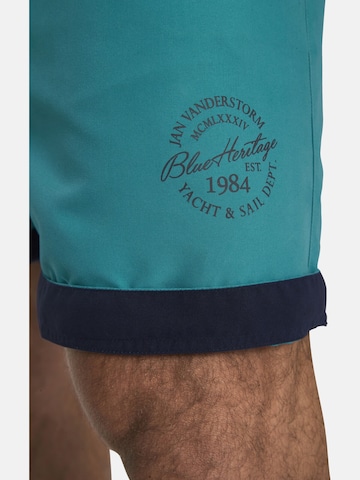 Jan Vanderstorm Badeshorts ' Evander ' in Grün