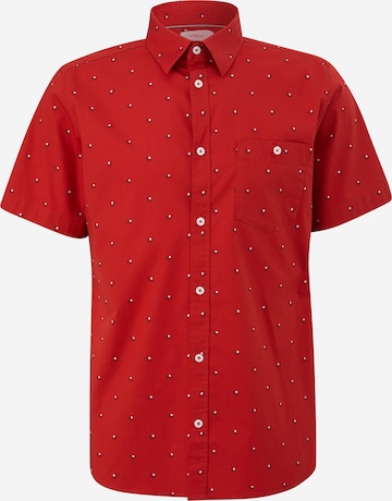 s.Oliver Slim fit Button Up Shirt in Red: front