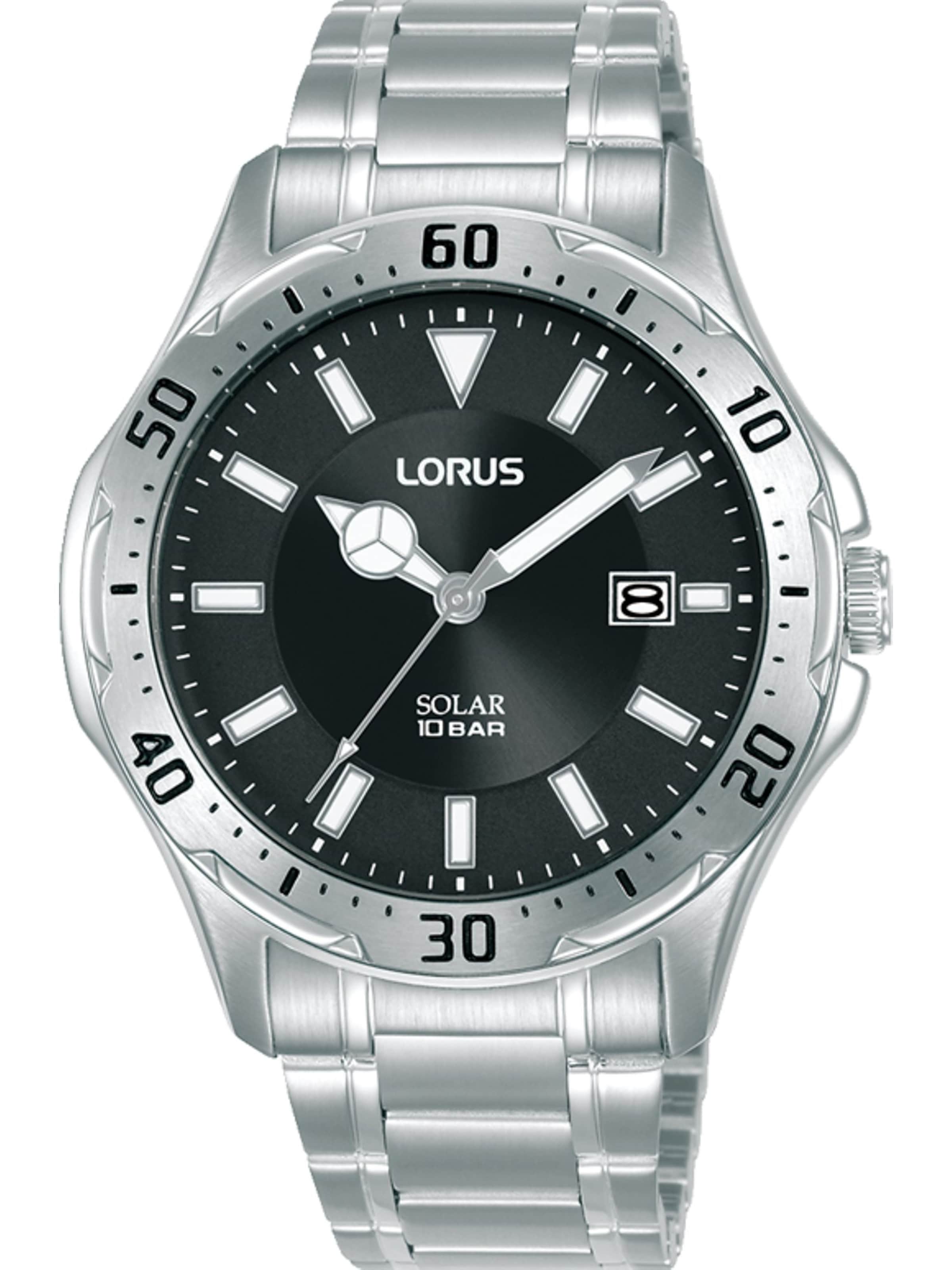 LORUS Analog Watch in Black: front