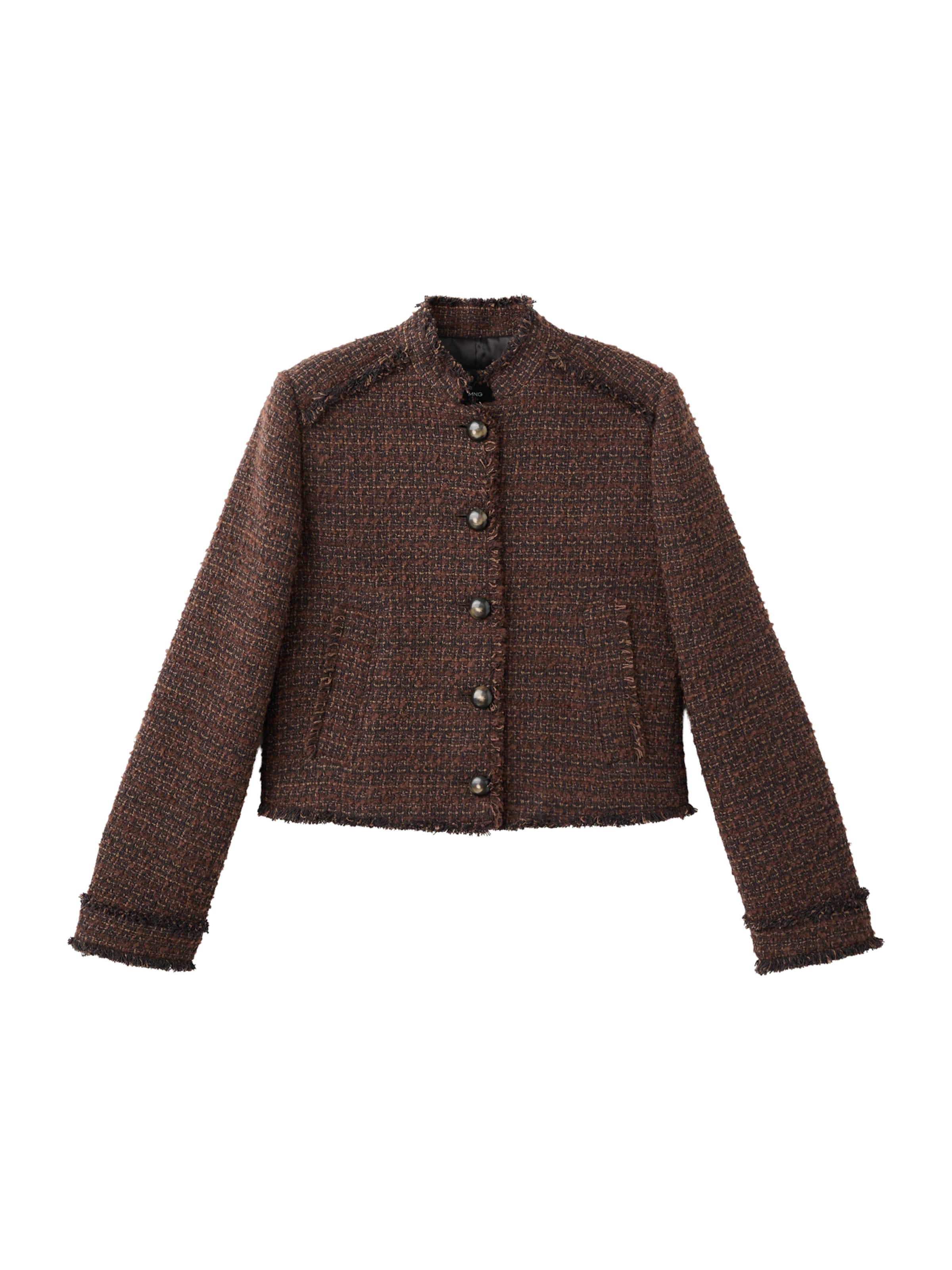 MANGO Overgangsjakke 'MACKET' i brun: forside