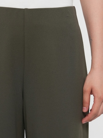 JDY Szeroka nogawka Spodnie 'JDYGEGGO' w kolorze zielony