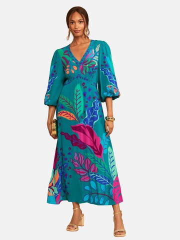 love & roses Dress in Blue: front