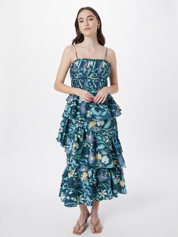 True Decadence Cocktail Dress in Blue: front