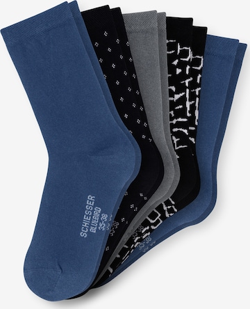 SCHIESSER Socks 'Bluebird' in Blue