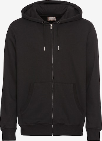 Man's World Sweatjacke in Schwarz: Vorderseite