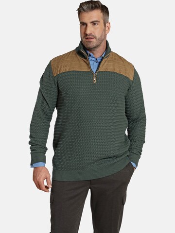 Charles Colby Pullover ' Earl Filibert ' in Grün: predná strana