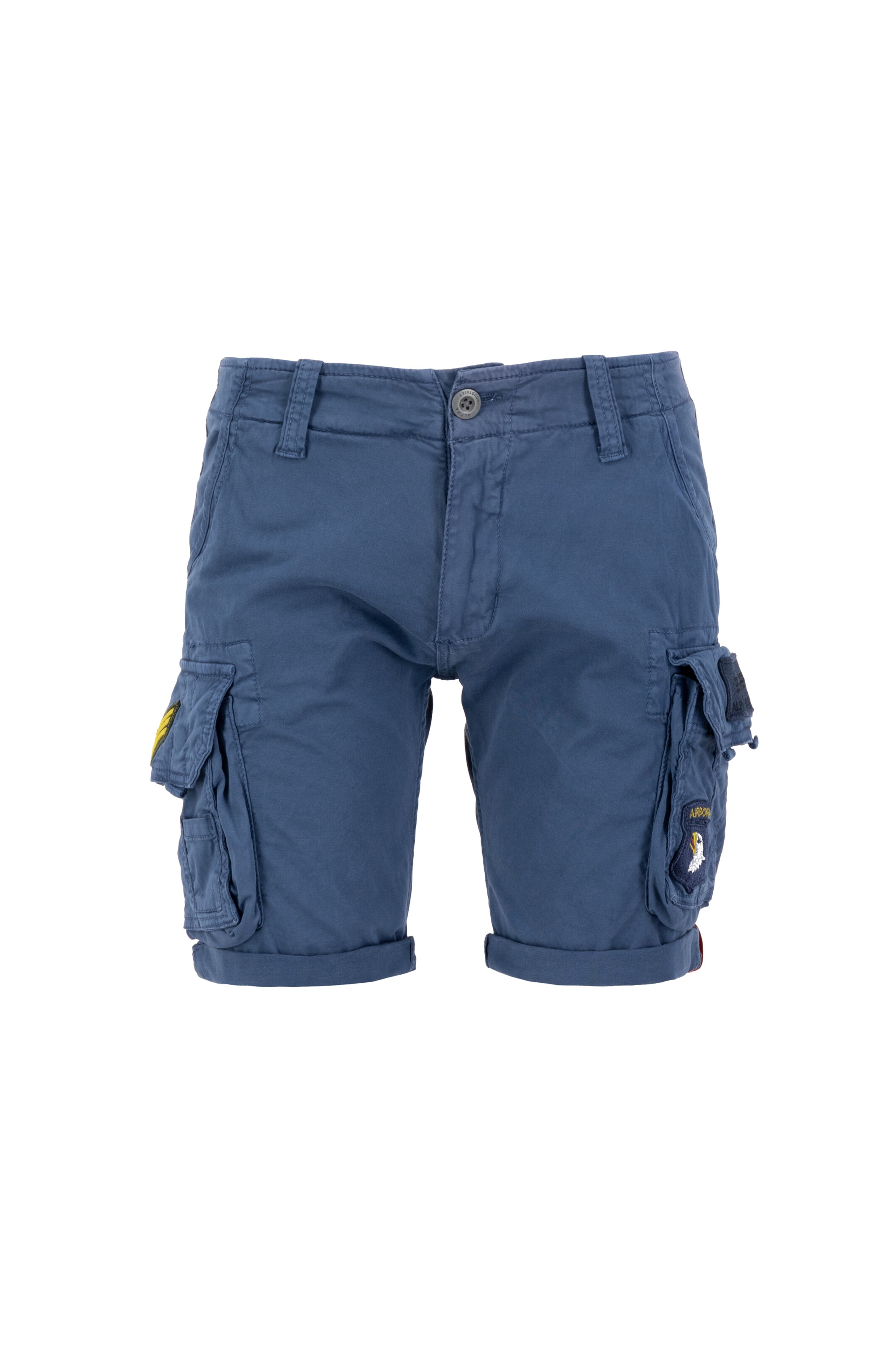 ALPHA INDUSTRIES Карго панталон в синьо: отпред