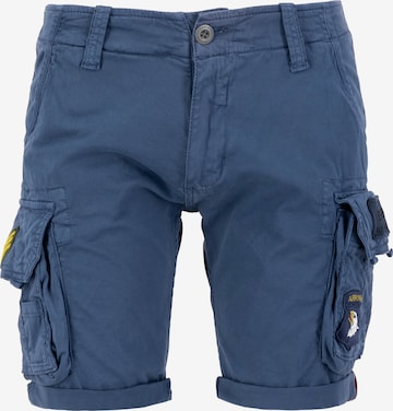 Pantalon cargo ALPHA INDUSTRIES en bleu : devant