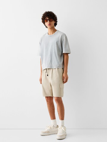 Bershka Loosefit Shorts in Beige