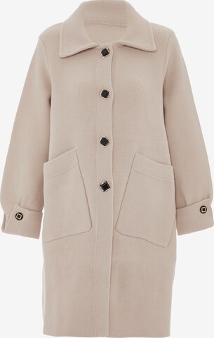 CHANI Between-Seasons Coat in Beige: front