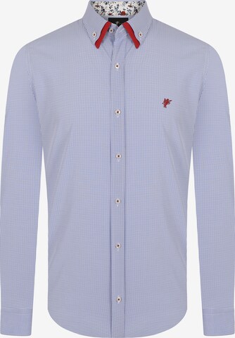 DENIM CULTURE Button Up Shirt 'Trent' in Blue: front