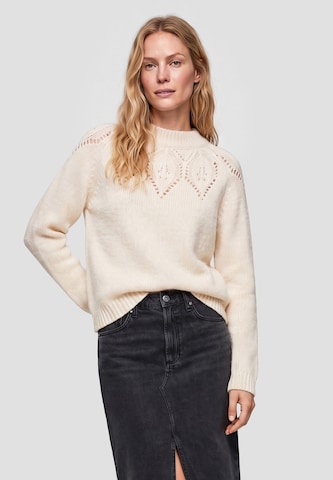 DreiMaster Vintage Trui in Wit: voorkant