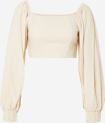 Camicia da donna di Nasty Gal in beige: frontale