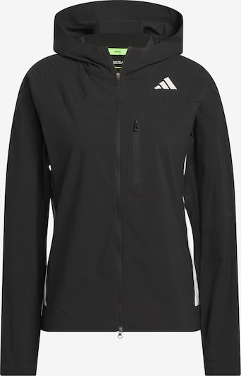 ADIDAS PERFORMANCE Funktionsjacke 'ADIZERO'' in schwarz / weiß, Produktansicht