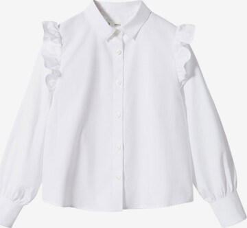 MANGO KIDS Blus 'CARLOTA' i vit: framsida