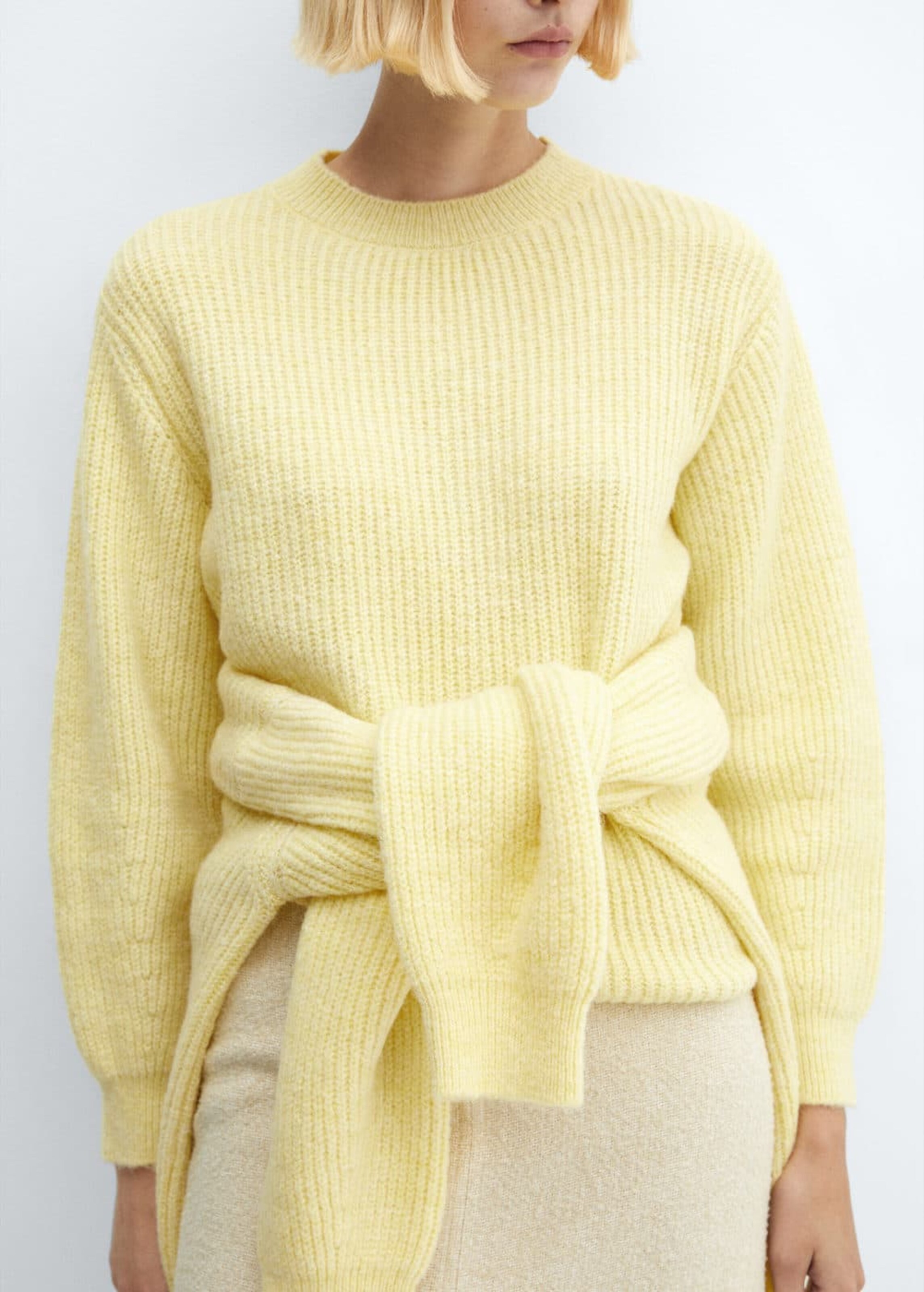 Pull over Grogui MANGO en Jaune Clair ABOUT YOU